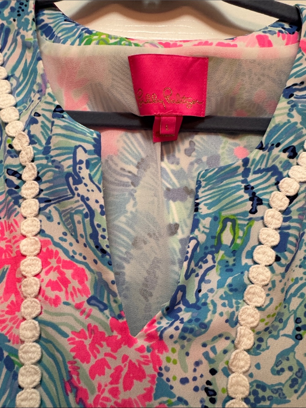 Lilly Pulitzer Delancey Sink or Swim - Pink, Blue & Green - Picture 5 of 7